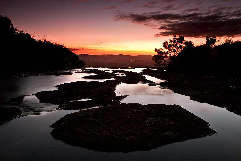 River at sunset