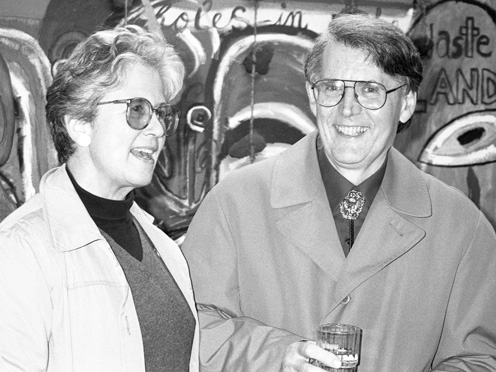Richard Benton standing next to a woman.