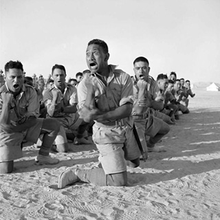 28th Māori Battalion members perform a haka